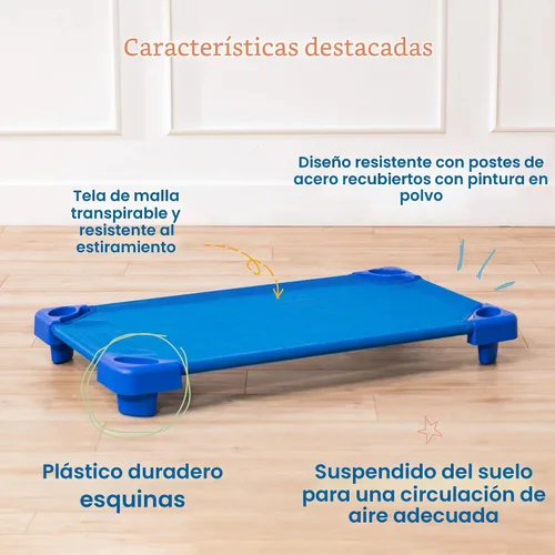 Vista 6 de ECR4Kids - Cama apilable para niños, para el cuidado diurno