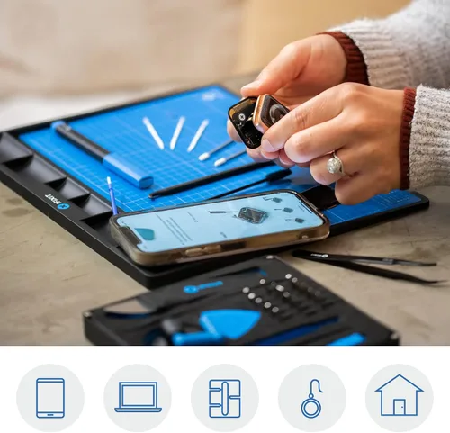 Vista 3 de iFixit FixMat - Organizador magnético de tornillos y piezas para reparación electrónica