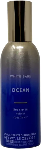 Vista 2 de Bath and Body Works White Barn - Juego de 2 aerosoles concentrados con jabón de muestra de Marbela, color blanco