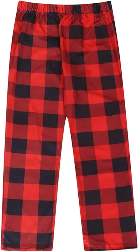 Vista 4 de Pijamas de Navidad para la familia, conjunto a juego de camisetas de manga larga y pantalones, camisones navideños con Feliz Navidad