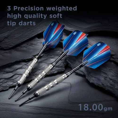 Vista 2 de Viper Sidewinder 80% tungsteno Dardos de punta suave, 18 gramos