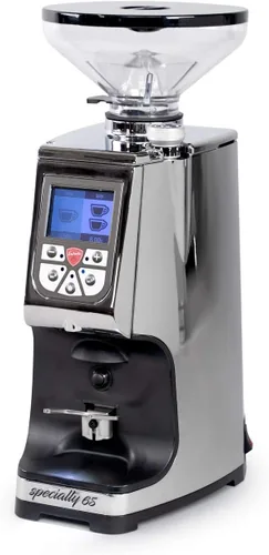 Vista 2 de Eureka Atom Speciality 65 - Molinillo de café expreso, tolva corta, rebabas planas de 2.559 in, tecnología silenciosa, dosificación programable