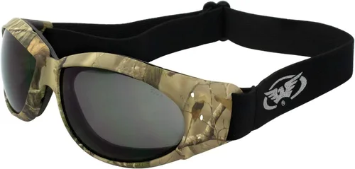Vista 12 de Global Vision Eliminator Gafas Acolchadas para Motocicleta de Dirt Bike para Hombres y Mujeres (Marco Negro/Lente Ahumado)