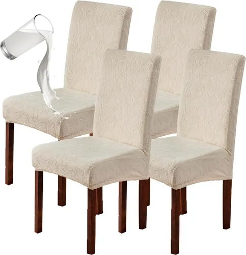 Vista 43 de Genina Fundas impermeables para sillas Parsons de comedor, fundas elásticas para sillas Parsons para comedor, cocina, funda protectora para silla