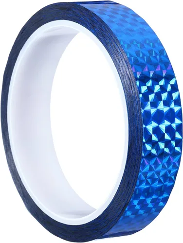 Vista 26 de PATIKIL Cinta prisma de 0.2 pulgadas x 55 yardas, adhesivo reflectante holográfico metalizado para detallar decoración de pared, arte, azul