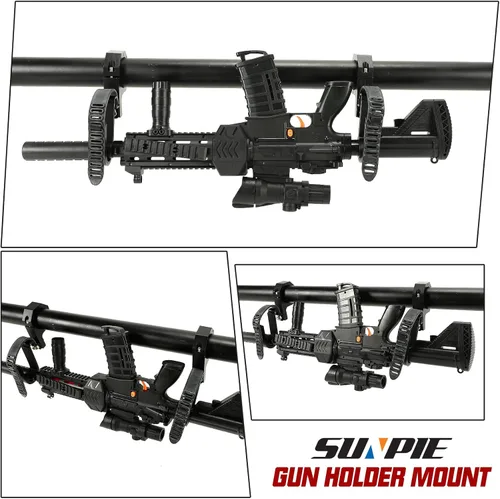 Vista 8 de SUNPIE Soporte de Rack para Herramientas de Caza para UTV - Soporte Universal de Barra Transversal para Polaris Canam Pioneer/Talon Kawasaki Arctic