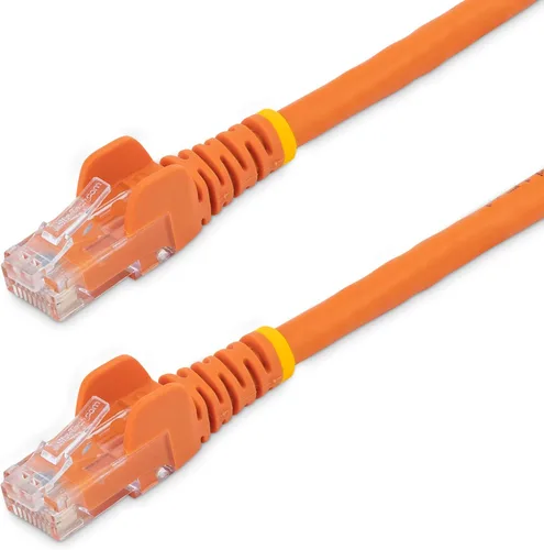 Vista 42 de StarTech Cable Ethernet CAT6 de 6 pulgadas – Cable Ethernet CAT 6 Gigabit amarillo -650 MHz 100 W PoE RJ45 UTP Network/Patch Cord Snagless w/Strain