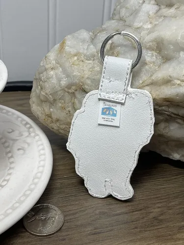 Vista 3 de Papillon Dog Breed Keychain Bag Tag by Syntryz