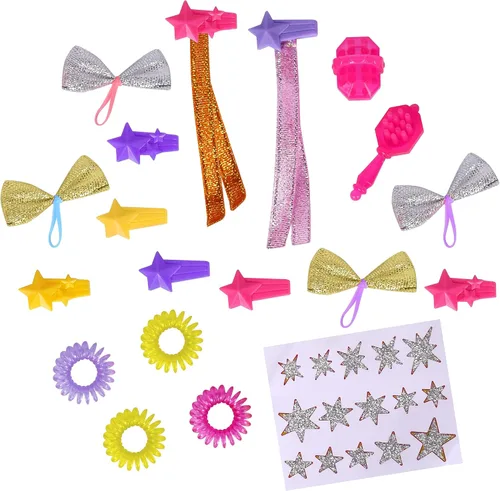 Vista 6 de Sunny Days Entertainment Glam-R-Ranch Midnight Rainbow - Unicornio brillante arcoíris con accesorios