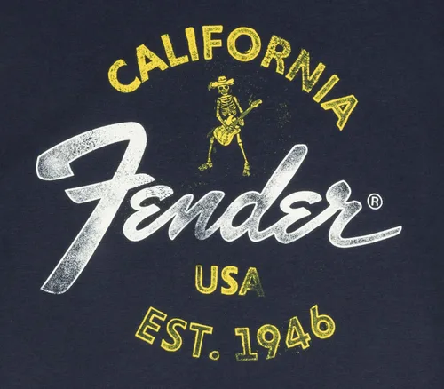 Vista 2 de Fender Camiseta Baja, Azul, M