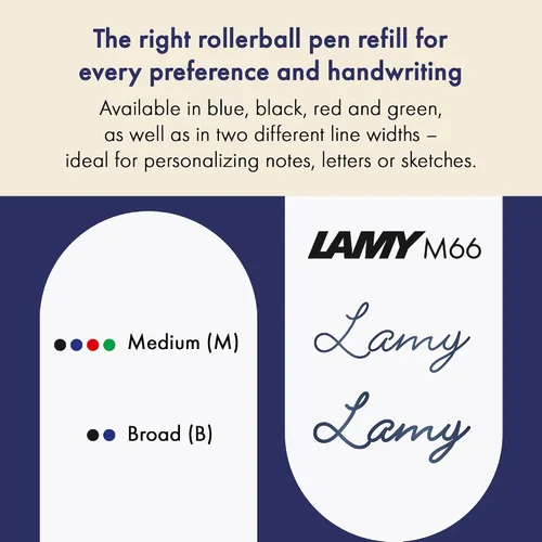 Vista 3 de Lamy 1205757 Mina Rollerball M66 M, Azul