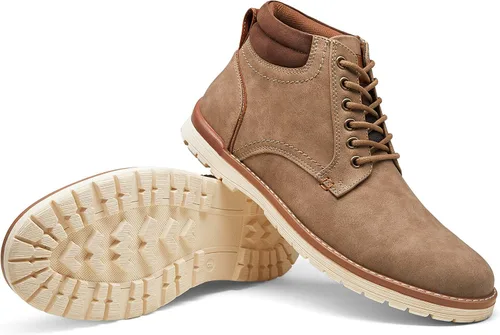 Vista 7 de Vostey - Botas de senderismo para hombre, de estilo casual, resistentes al agua, tipo chukka