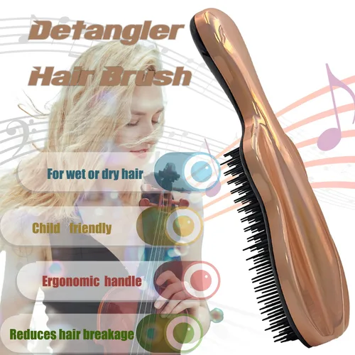 Vista 4 de WYNK Cepillo desenredante para adultos y niños, peine desenredante, herramientas y aparatos de peinado para cabello