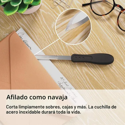 Vista 3 de Abrecartas sobre negro, 1 pieza