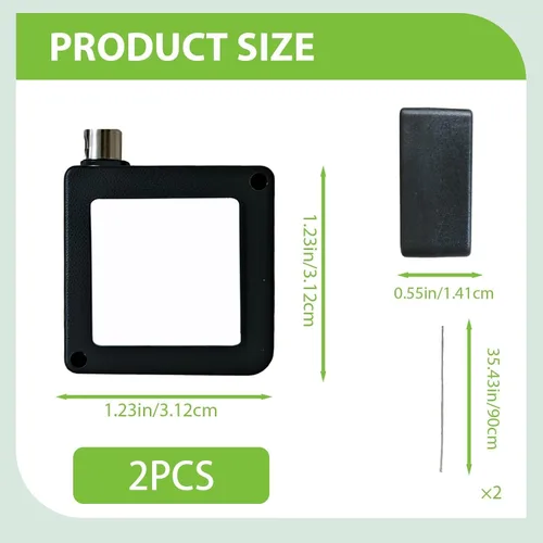 Vista 2 de 2 correas retráctiles de control remoto, 3.28 pies de control remoto ajustable de seguridad con cierre de longitud de correa de cable para TV