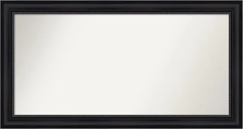 Vista 205 de Amanti Art Espejo personalizado, espejo de baño negro Astor, espejo de pared o espejo de tocador de baño sobre el fregadero (25 x 25 pulgadas)