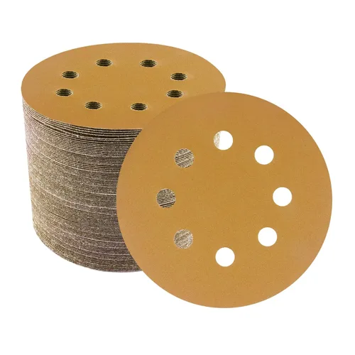 Vista 12 de Discos de lijadora orbitales de 5 pulgadas, patrón de 8 agujeros, paquete de 100, papel de lija de gancho y bucle para lijadoras DA, pintura