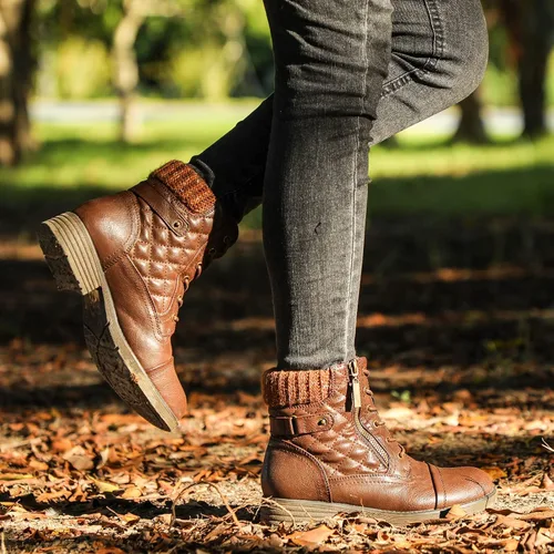 Vista 7 de STQ - Botas de combate para mujer