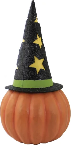 Vista 2 de Bethany Lowe Contenedor de bruja de calabaza retro