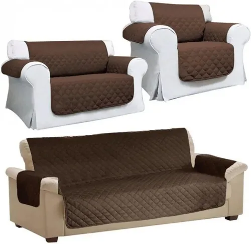 Vista 9 de Funda de sofá acolchada, lavable, extraíble, antidesgaste, protector de muebles para mascotas o niños (1, 2 plazas)