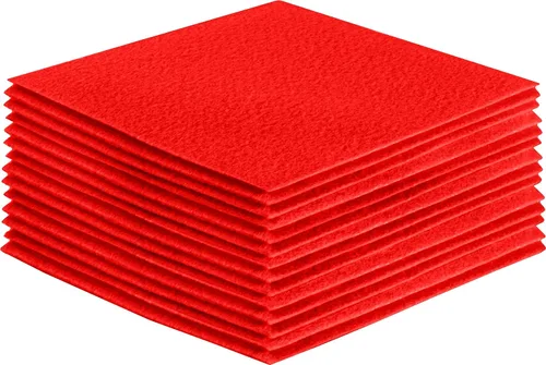 Vista 130 de FabricLA Hojas de fieltro acrílico para manualidades, cuadrados de fieltro precortados suaves de 4 x 4 pulgadas (3.9 in x 3.9 in), utiliza hojas