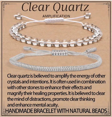 Vista 63 de LPBeads Pulsera de piedra natural hecha a mano de tamaño ajustable