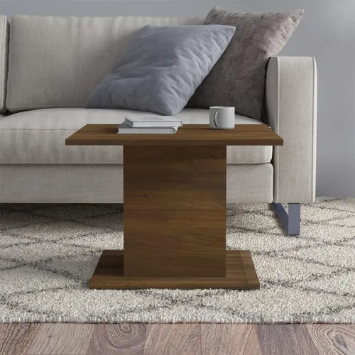 Vista 5 de Muebles modernos multifuncionales, decoración de mesa de cóctel, mesa de café, roble marrón, 21.9 x 21.9 x 15.7 pulgadas, madera diseñada para sala