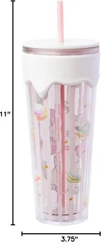 Vista 6 de Silver Buffalo Vaso con Goteo Esculpido en 3D de Los Aristogatos de Disney con Marie Sweet Treats, 26 Onzas