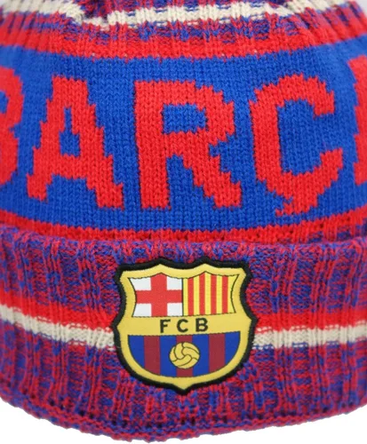 Vista 2 de Icon Sports Gorro de fútbol para adultos con licencia oficial del FC Barcelona