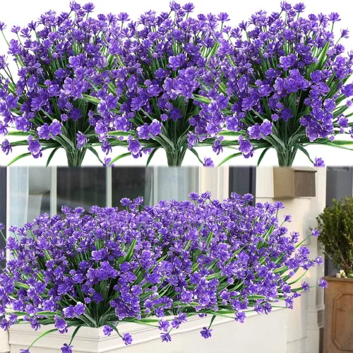 Vista 10 de Plantas y flores artificiales para exteriores, resistentes a los rayos UV