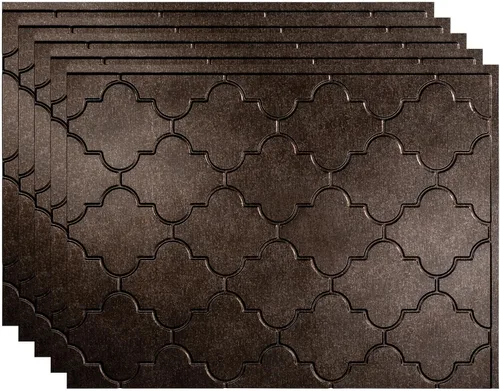 Vista 30 de FASÄDE Mónaco - Panel decorativo de vinilo para salpicaduras de 18 x 24 pulgadas en acero galvanizado (paquete de 5)