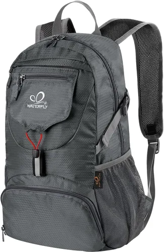Vista 12 de WATERFLY Mochila pequeña ligera y plegable: mochila de 20 l ultra ligera, plegable, de senderismo, de viaje, de camping, de día, para hombre y mujer