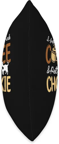 Vista 2 de Coffee Lover Chorkie Dog Gifts for Women Dog Mom Divertida almohada para amantes del café, regalos para dueños de Chorkie, perro, mamá, papá, 16 x