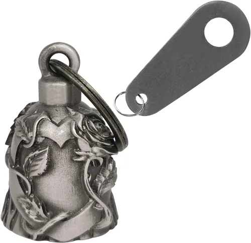 Vista 12 de Campana de motocicleta con colgador para motociclista, campanas de motociclista de buena suerte y accesorios de motocicleta, campana de la suerte