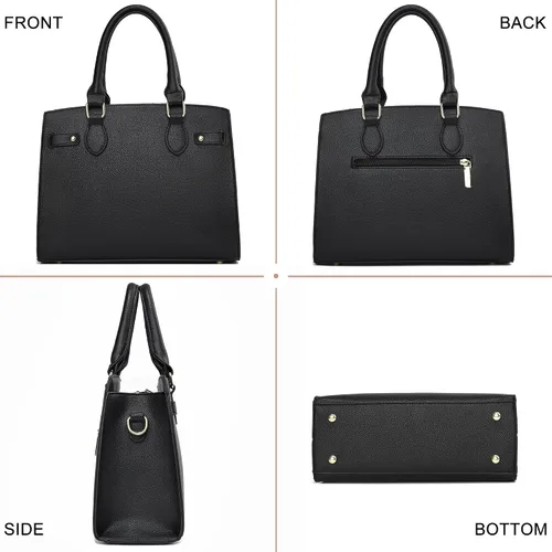 Vista 4 de Carteras y bolsos para mujer, bolso de mano de moda con asa superior