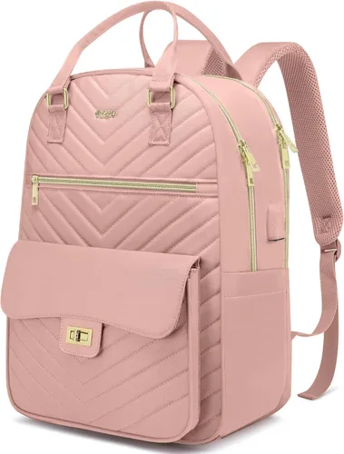 Vista 9 de Linda Mochila Estética para Escuela Secundaria y Preparatoria, para Adolescentes y Estudiantes Universitarias, Mochila para Laptop para Mujeres