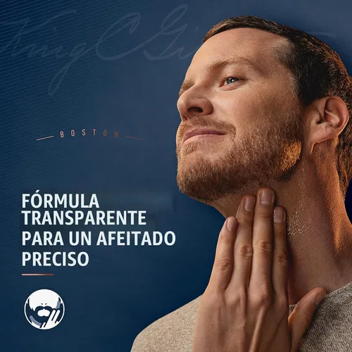 Vista 4 de King C. Gillette Gel de afeitado transparente para hombre con té blanco y aceite de argán, 5 onzas