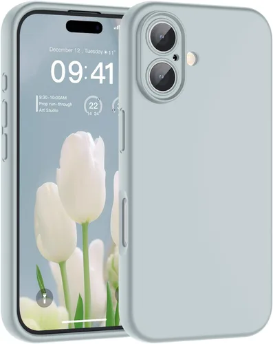 Vista 179 de SUPFINE - Funda diseñada para iPhone 12, silicona líquida premium con [forro de microfibra suave antiarañazos][protección de cámara mejorada], funda