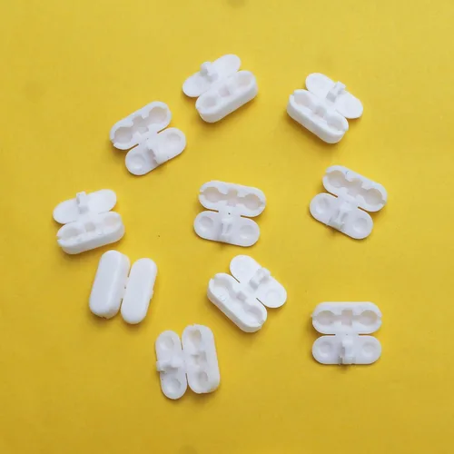 Vista 4 de Conector de cadena de plástico blanco para cadena de cuentas para persianas enrollables y persianas verticales (paquete de 10) (cadena no incluida)