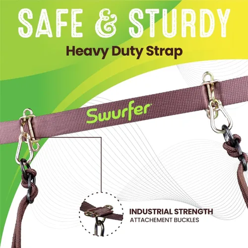 Vista 5 de Swurfer Skyline - Kit para colgar columpios de árbol, resistente, resistente a la intemperie, línea de columpio para colgar múltiples columpios