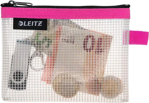 Vista 18 de Leitz Set of 4 Leitz Wow Travel Pouches, Water Resistant, Translucent, Ideal for Visible Storage and Organisation, Sizes: Small (A6), Medium (A5)