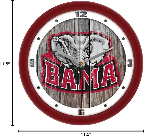 Vista 3 de SunTime Alabama Crimson Tide - Reloj de pared desgastado