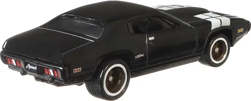 Vista 3 de Hot Wheels 1971 Plymouth GTX, Fast & FuriousVehículo fundido a presión a escala 1:64, juguetes para niños de 3 años en adelante, juguetes para niños
