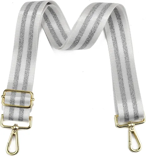 Vista 12 de LVYOUME Correa para bolso, accesorios plateados, correas anchas para bolsa, correa de hombro ajustable para bolsos