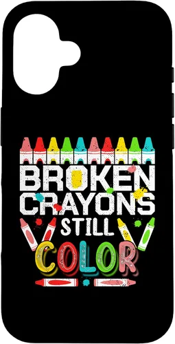 Vista 32 de Broken Crayons Still Color Mental Health Awareness Men Women Case for iPhone 17