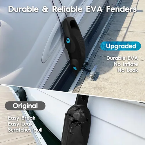 Vista 3 de AWEMUFA Defensas de Barco Fáciles de Instalar Parachoques para Atraque Defensa Ideal para Pontón, Lobina, Moto Acuática y Barcos de Pesca