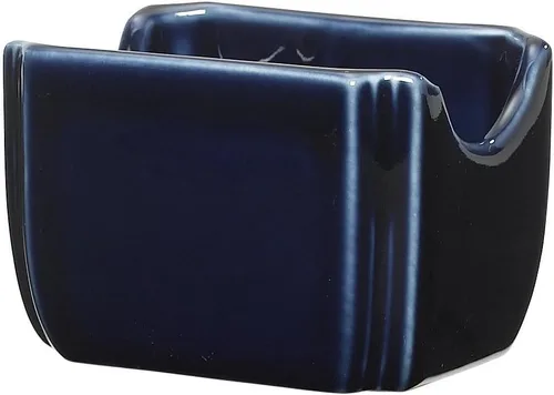 Vista 2 de Fiesta Sugar Packet Caddy, 3-1/2 x 2-3/8 pulgadas, lapislázuli