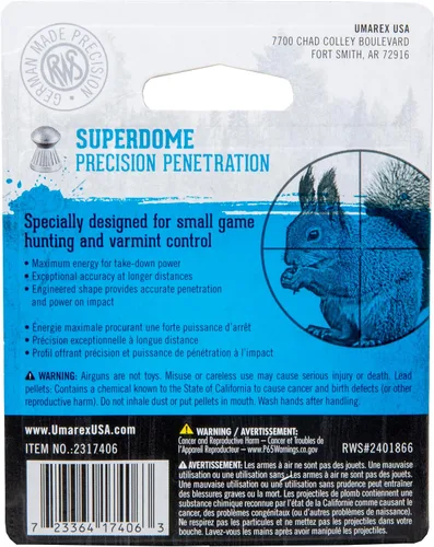 Vista 7 de Umarex RWS Superdome Field Line Pellet Gun Pellets.177 Caliber, 8.3 Grains