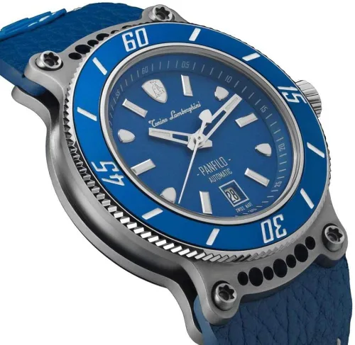 Vista 3 de Tonino Lamborghini Panfilo - Reloj automático azul TLF-T03-2
