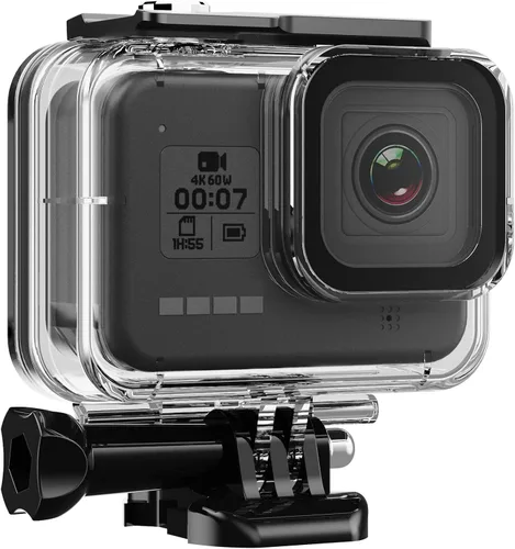 Vista 8 de HONGDAK Carcasa impermeable para GoPro Hero11 Black Mini, carcasa protectora de buceo de 169 pies para Hero 11 Mini funda de buceo subacuática